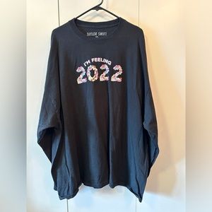 Taylor Swift “I’m feeling 2022” 4XL long sleeve tee
